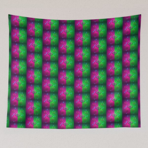 Item preview, Colorful Neon Green & Pink Marijuana Leaves - Multi designed and sold by JLEmporium.