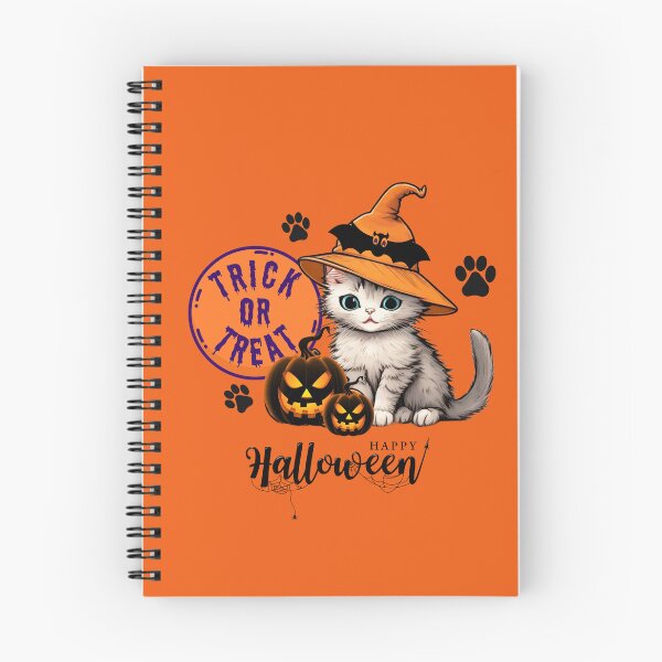 Item preview, Halloween Kitten in Witch Hat designed and sold by ALITTLETOWN.