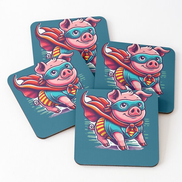 Item preview, Funny Superhero Pig, pig Enthausiats, Pig Lovers designed and sold by johnnie2749.