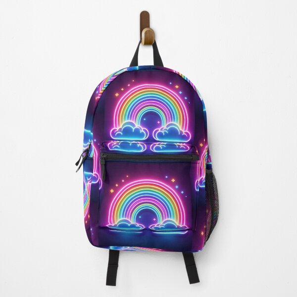 Item preview, Neon Cute Rainbow with Clouds on Both Ends for all Occassions and Daily Lifestyle designed and sold by erkabees.