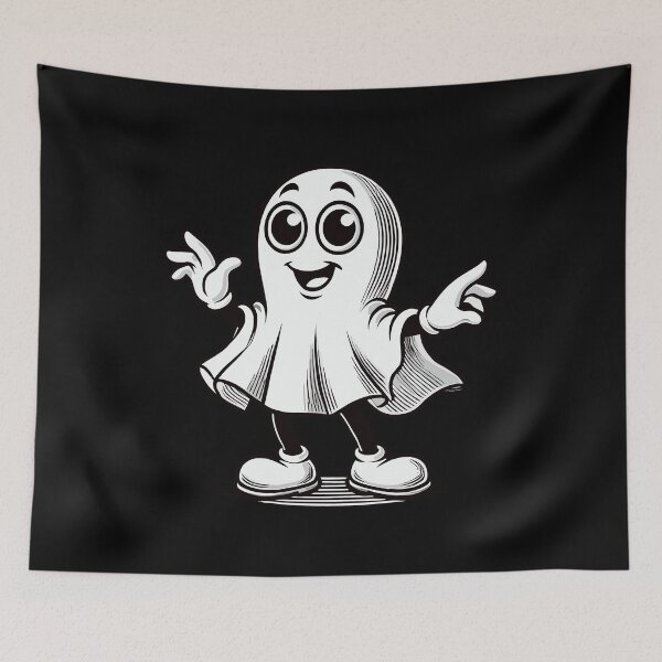 Item preview, Funny Retro Ghost Cute Ghosts Design designed and sold by LuminOrb.