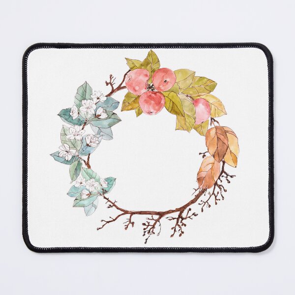 Item preview, Four seasons in the orchard. Apple tree wreath designed and sold by SpottedPilot.