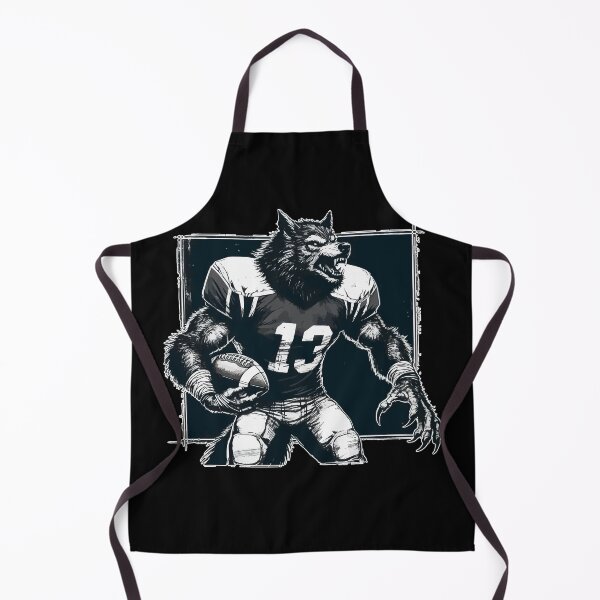 Item preview, Spooky Halloween Werewolf American Football Player designed and sold by TomFrontierArt.
