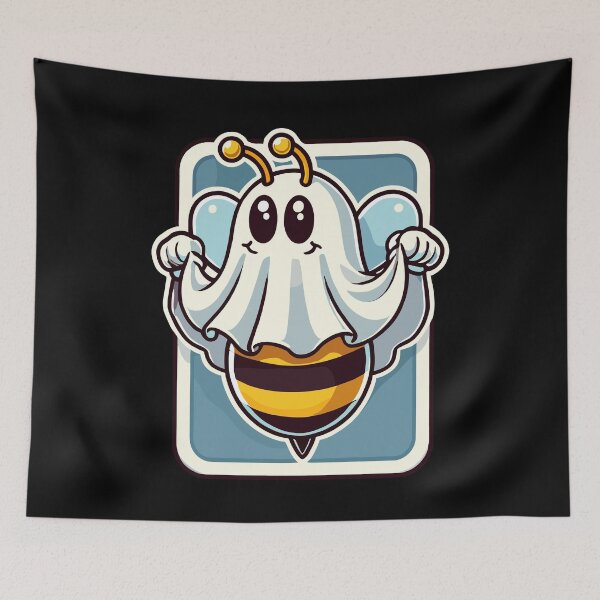 Item preview, Funny Bee Ghost Cute Ghost Bee designed and sold by LuminOrb.