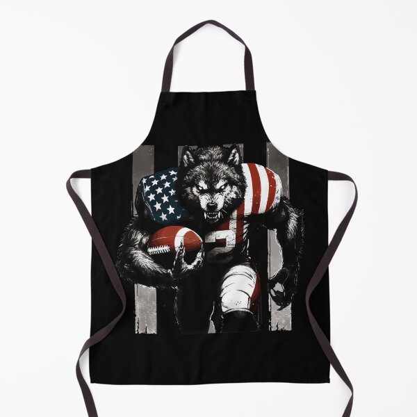 Item preview, Spooky Season Werewolf American Football Player designed and sold by TomFrontierArt.