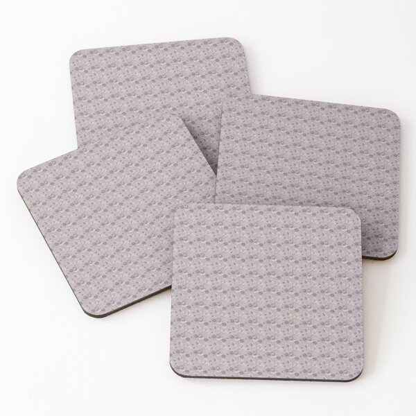 Item preview, Faux Embroidery Pastel Purple Flowers designed and sold by FlowerMeFlorals.