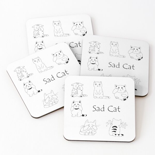 Item preview, Sad cats designed and sold by SpottedPilot.