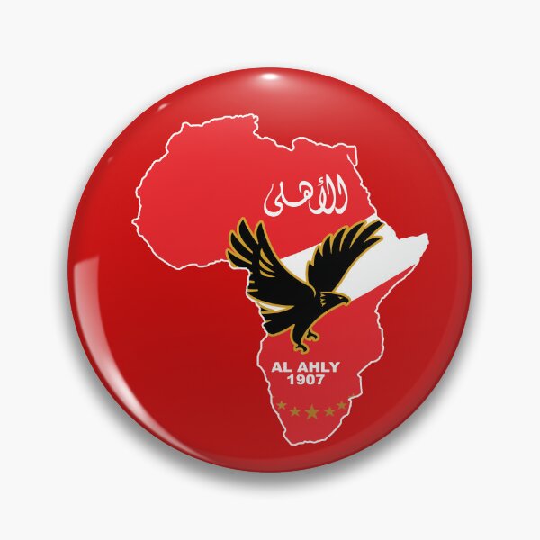 Item preview, Al Ahly Egypt FC Football Club Africa Continent Shape designed and sold by HeeShirt.