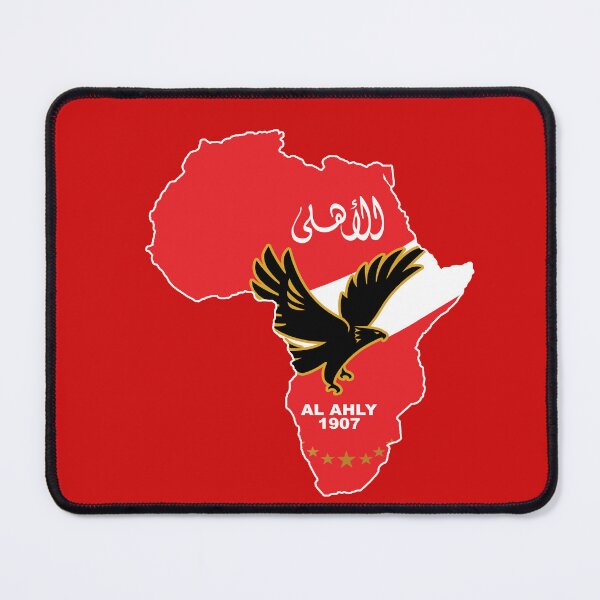 Item preview, Al Ahly Egypt FC Football Club Africa Continent Shape designed and sold by HeeShirt.