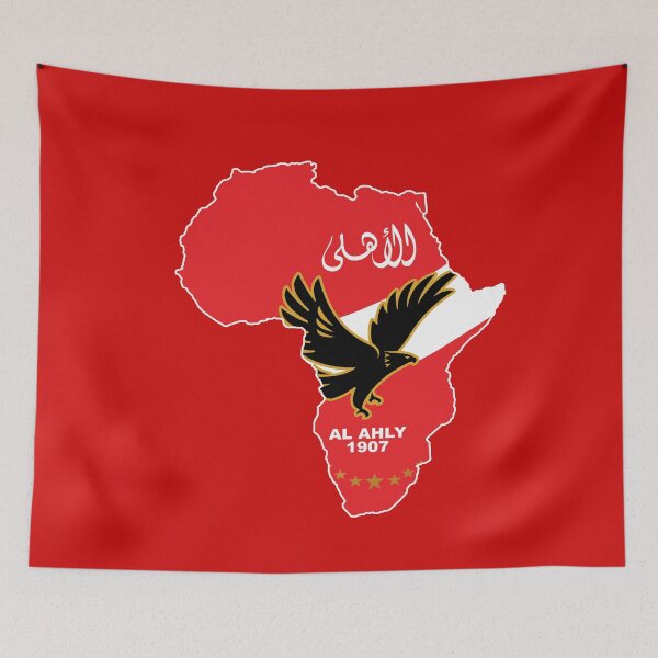 Item preview, Al Ahly Egypt FC Football Club Africa Continent Shape designed and sold by HeeShirt.