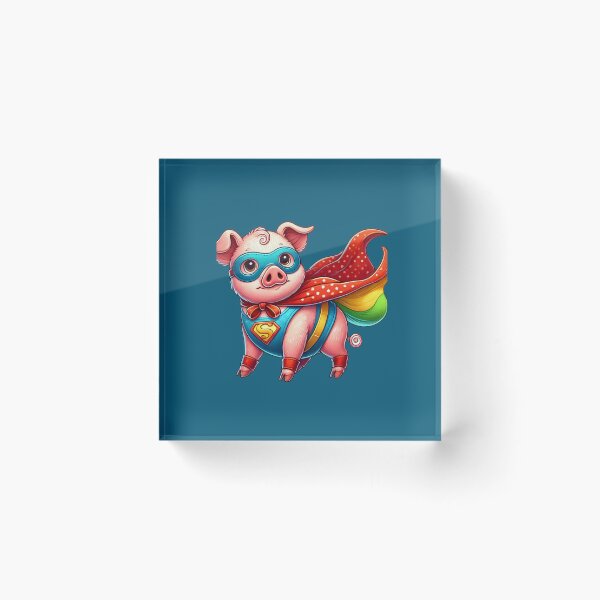 Item preview, Funny Superhero Pig, pig Enthausiats, Pig Lovers designed and sold by Right-UR.
