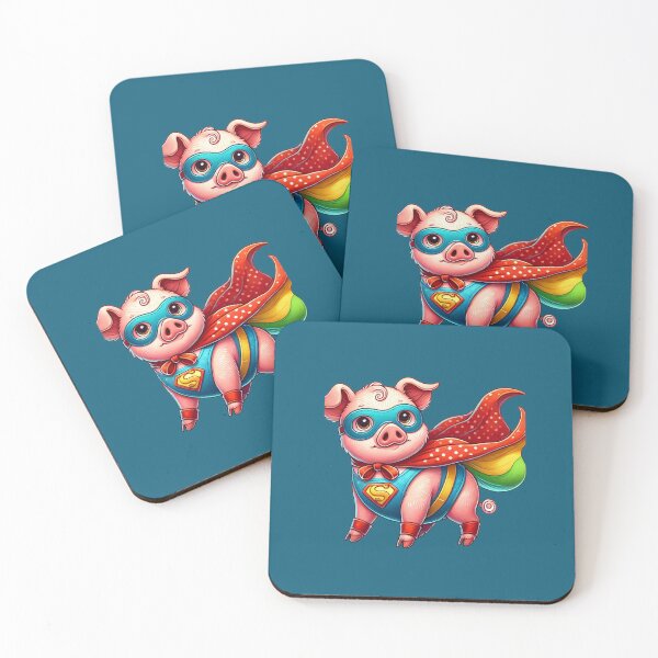 Item preview, Funny Superhero Pig, pig Enthausiats, Pig Lovers designed and sold by Right-UR.