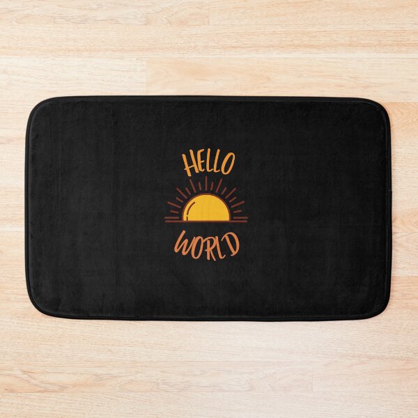 Item preview, Hello WORLD, Fresh Beginnings, Futuristic Vibes designed and sold by Colorful-Garden.