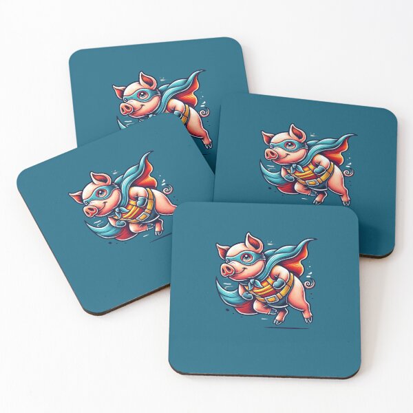 Item preview, Funny Superhero Pig, pig Enthausiats, Pig Lovers designed and sold by Right-UR.