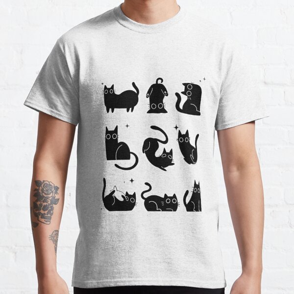 Artikel-Vorschau von schwarze Katzen niedliche Sterngrafikillustration, designt und verkauft von NovamoonStudio.