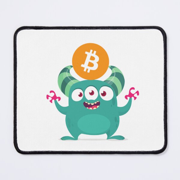 Item preview, Crypto Monster Animation Bitcoin Digging Cute Mood designed and sold by DaniVi.