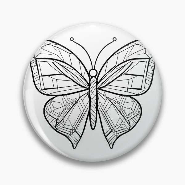 Item preview, Geometric Butterfly Line Drawing Design designed and sold by GeoSketchWear.