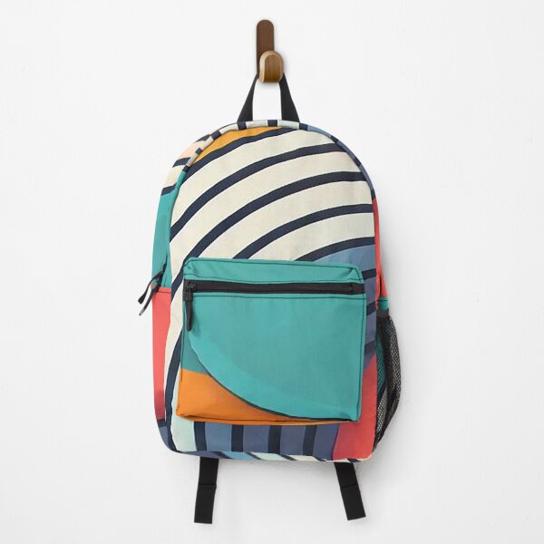 Item preview, Minimalist abstraction in colorful waves designed and sold by FAONIM.