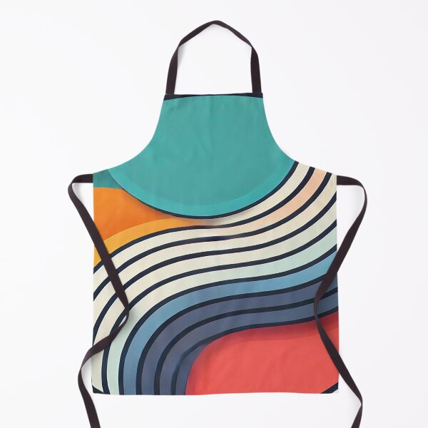 Item preview, Minimalist abstraction in colorful waves designed and sold by FAONIM.