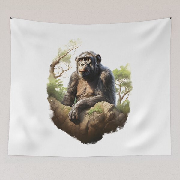 Item preview, Bonobo monkey, chimpanzee designed and sold by DerSenat.