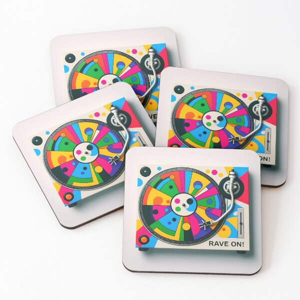 Item preview, DJ Turntable in a Party Event" - Vibrant and Dynamic Design designed and sold by OzzFrequency.