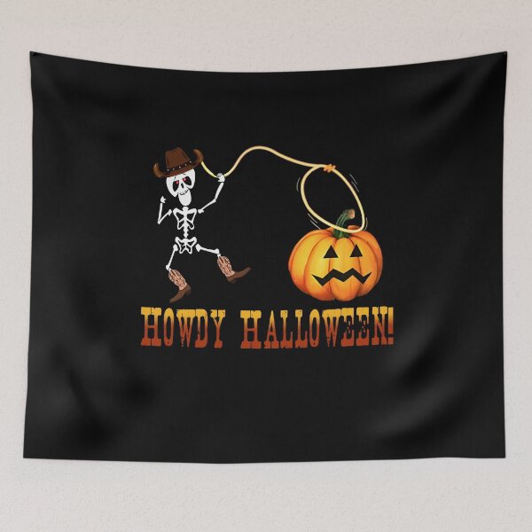 Item preview, Holiday - Halloween - Skeleton - Pumpkin - Howdy Halloween (KID) designed and sold by JonesBJ-LLC.