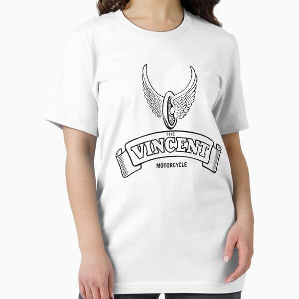 Item preview, The Vincent motorcycle - original 1930s emblem - white print designed and sold by retropetrol.