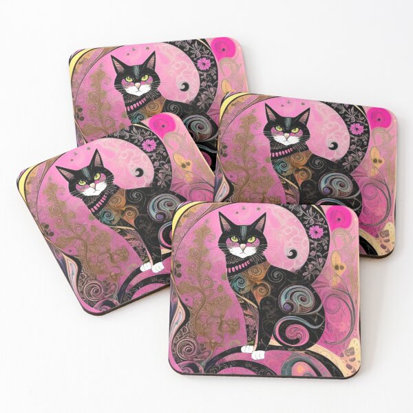 Item preview, Abstract Cat Art designed and sold by TheDarkWardrobe.