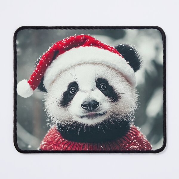 Item preview, Cute Christmas Panda, Funny Retro Animal Photo designed and sold by CheekyAnimalz.