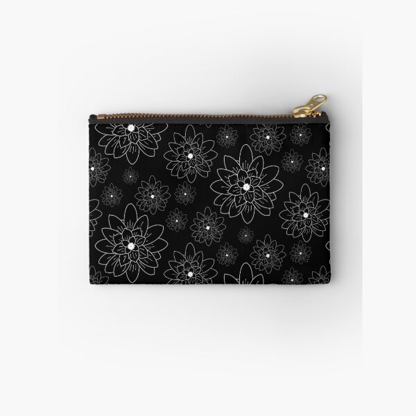 Item preview, Lotus White Lines on Black Repeat 5748 designed and sold by Art in My Loft.