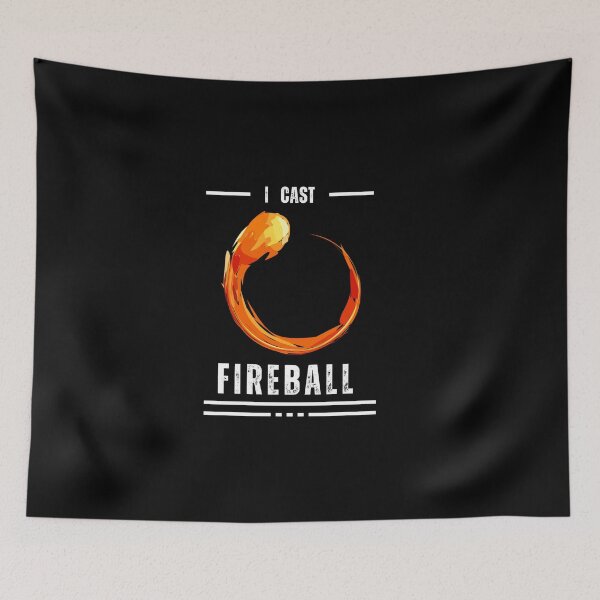 Item preview,  I thrown Fireball Wizard Sorcerer DM Gift TTRPG designed and sold by THEPURITYSTAR.