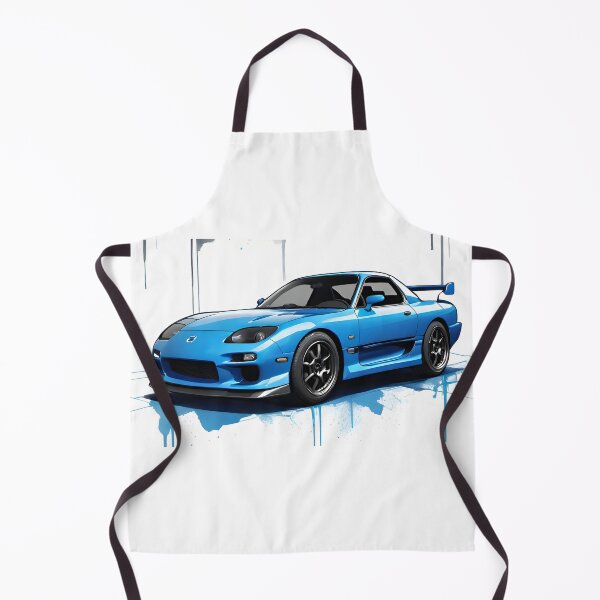 Artikelvorschau, Mazda RX-7 Blaues Aquarell entworfen und verkauft von DecarYourself.