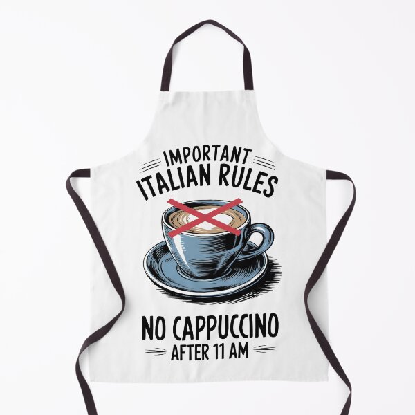 Item preview, Italian Life Rules: No Cappuccino After 11 AM designed and sold by StuffUNeed2Wear.