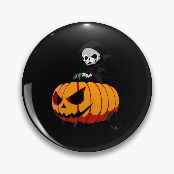 Item preview, Pumpkin Ride Grim Reaper designed and sold by WitMeme.