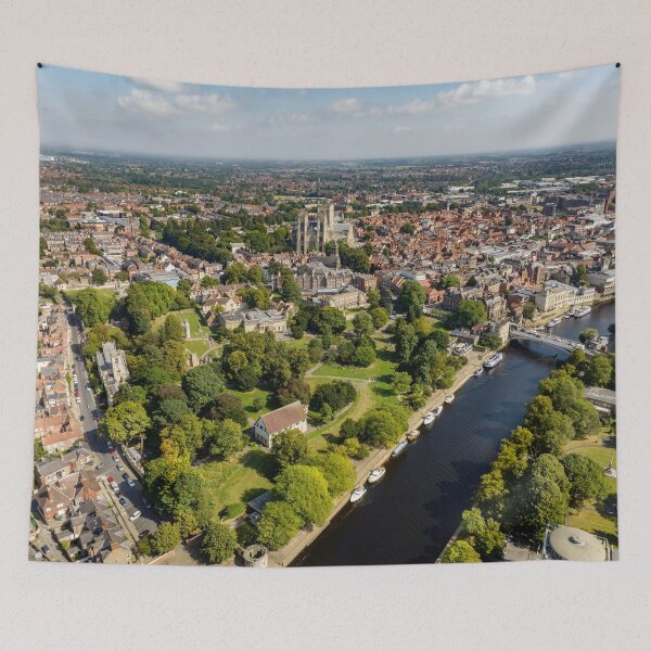 Item preview, York Museum Gardens and Minster Yorkshire England UK Aerial View Cityscape designed and sold by skyfilming.