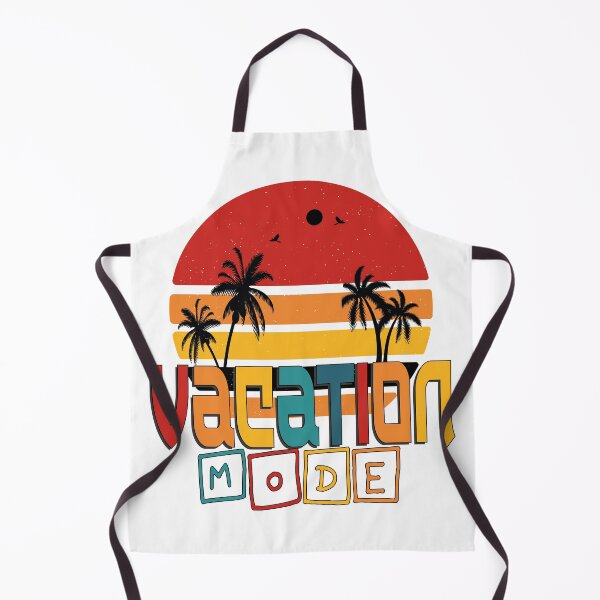 Item preview, Vacation Mode in retro sunset design designed and sold by Mye Light Designs.