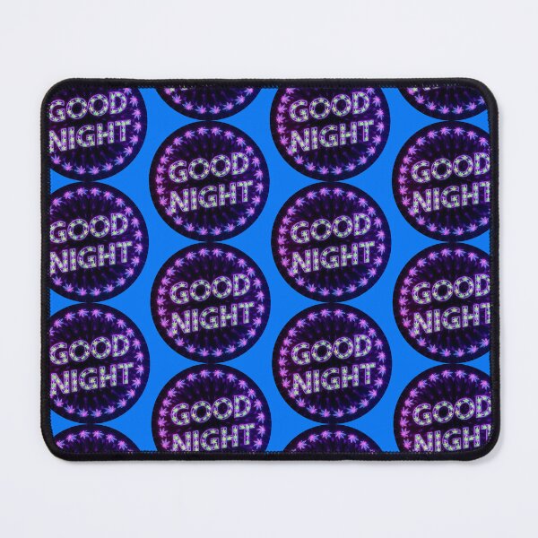 Item preview, Good Night - Unique Neon Pot / Marijuana Design - Blue designed and sold by JLEmporium.
