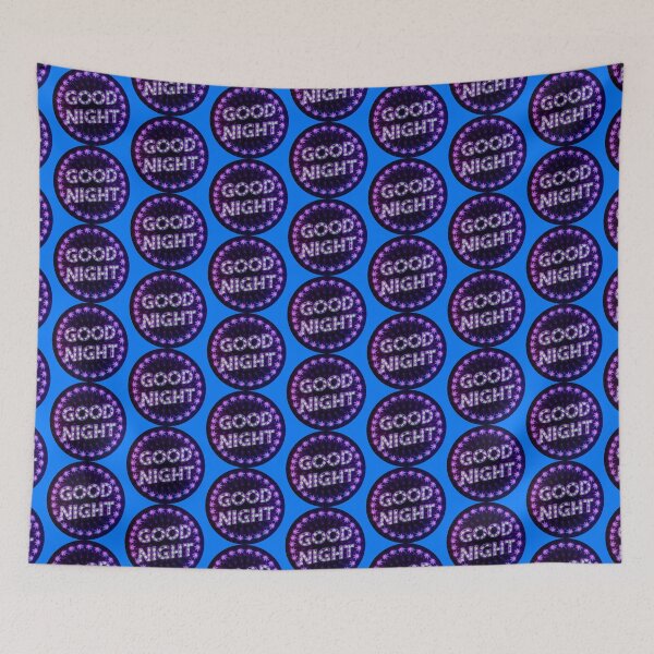 Item preview, Good Night - Unique Neon Pot / Marijuana Design - Blue designed and sold by JLEmporium.