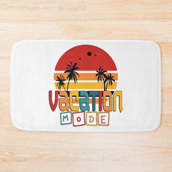 Item preview, Vacation Mode in retro sunset design designed and sold by Mye Light Designs.