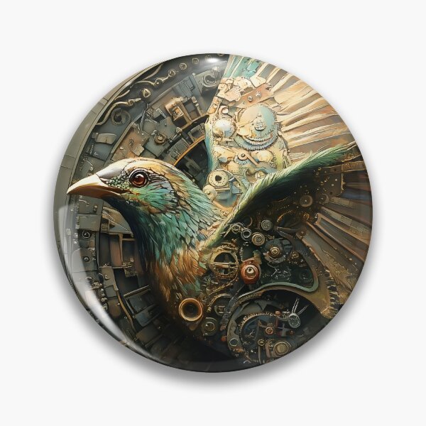 Item preview, Steampunk Bird in Flight designed and sold by effervescence.