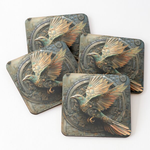 Item preview, Steampunk Bird in Flight designed and sold by effervescence.