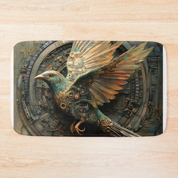 Item preview, Steampunk Bird in Flight designed and sold by effervescence.