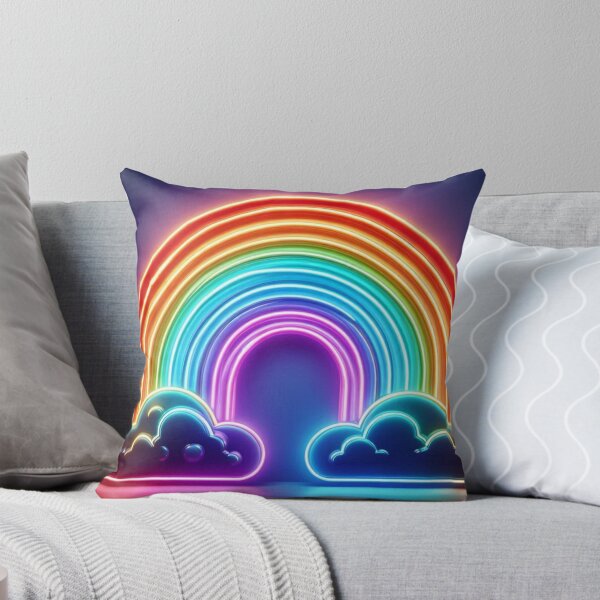 Item preview, Chromatic Neon Rainbow with Clouds on both sides - Perfect for kids and Adults Twinning Outfits, For Him, For Her, For kids or for pets designed and sold by erkabees.