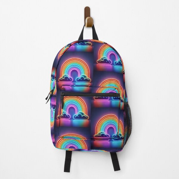 Item preview, Chromatic Neon Rainbow with Clouds on both sides - Perfect for kids and Adults Twinning Outfits, For Him, For Her, For kids or for pets designed and sold by erkabees.