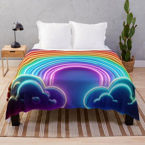 Item preview, Chromatic Neon Rainbow with Clouds on both sides - Perfect for kids and Adults Twinning Outfits, For Him, For Her, For kids or for pets designed and sold by erkabees.