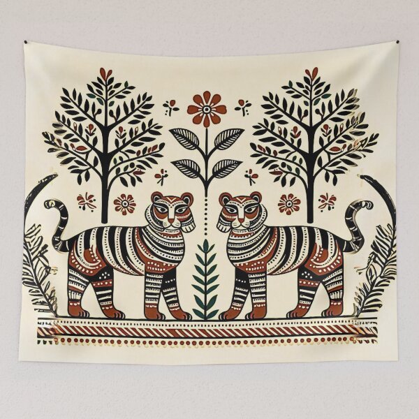 Item preview, simple madhubani designed and sold by MerryCrown.