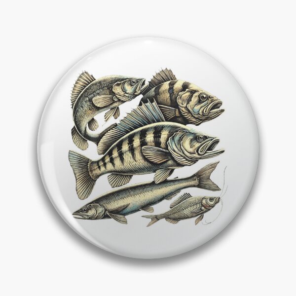 Item preview, Vintage Fly Fishing School of Fish designed and sold by ToxiCool.
