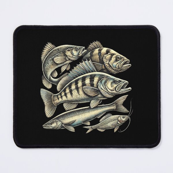 Item preview, Vintage Fly Fishing School of Fish designed and sold by ToxiCool.