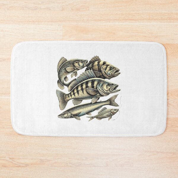 Item preview, Vintage Fly Fishing School of Fish designed and sold by ToxiCool.