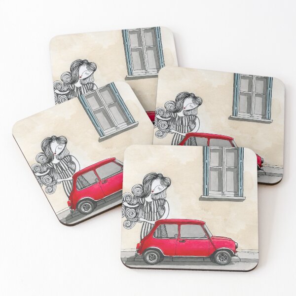 Item preview, [ORIGINAL] Vintage classic red car designed and sold by urbanwalks.
